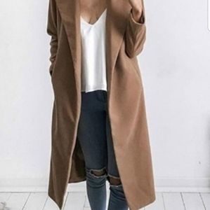 Tan duster coat